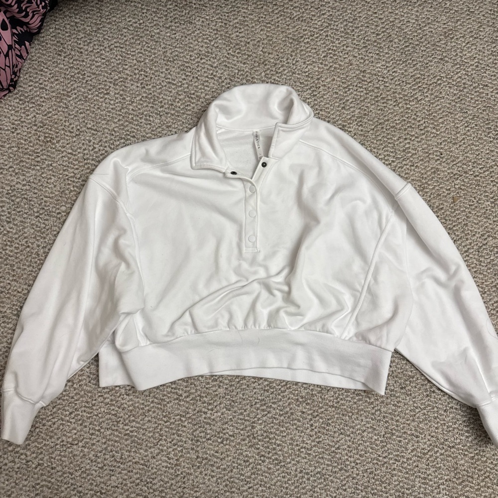 Fabletics Year Round Terry Sweatshirt Women's Whi… - image 3